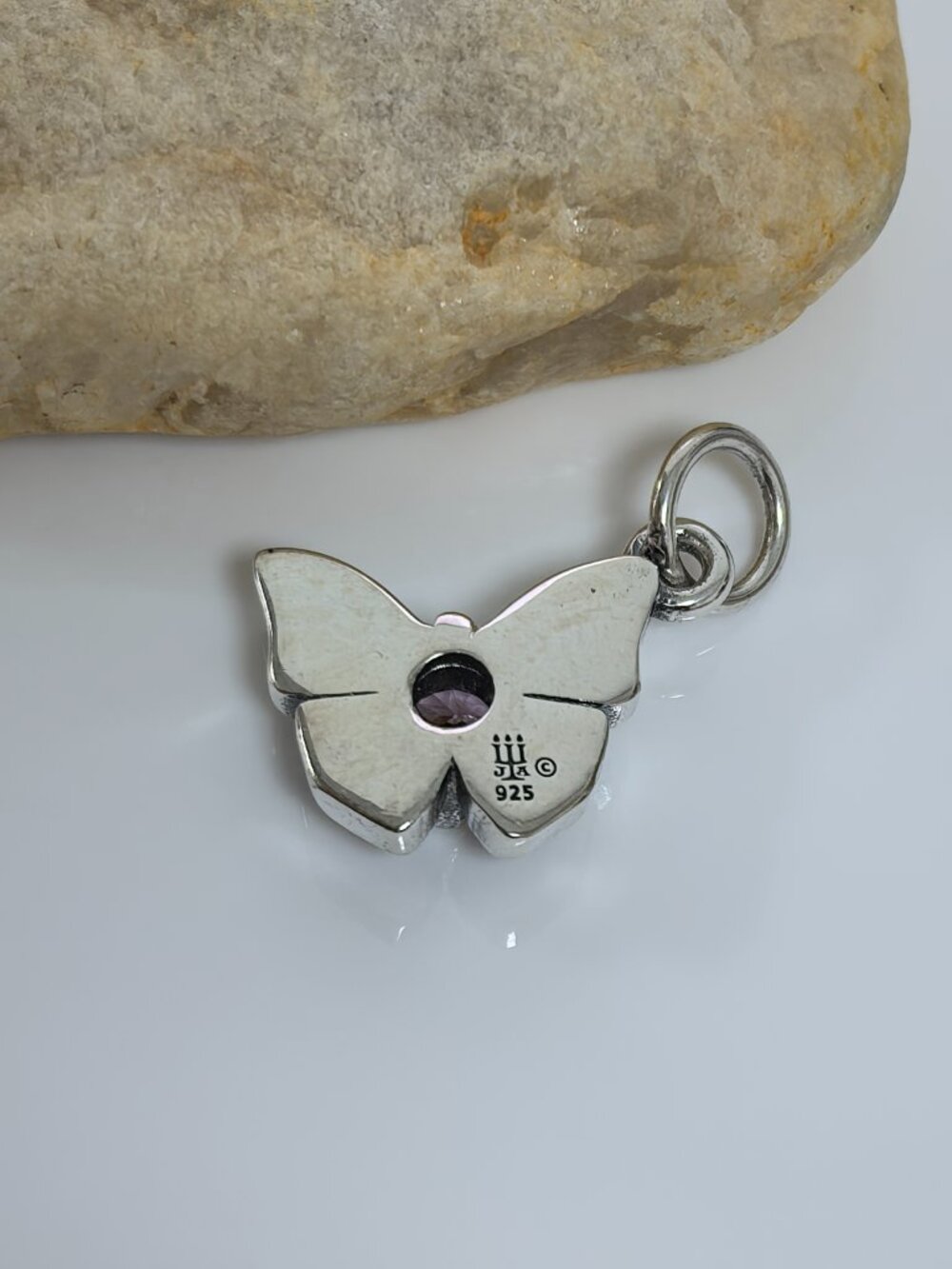 James Avery Butterfly Gemstone Charm (Pink), S925 Silver Jewelry (Women's) - Picture 4 of 4